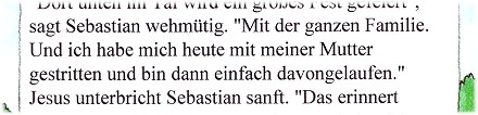 Ausschnitt Textprobe Gleichnis vom verlorenen Sohn