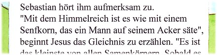 Leseprobe Das Gleichnis vom Senfkorn